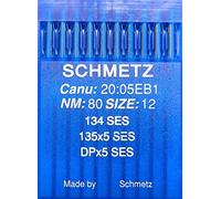 SCHMETZ 10 134 ses Aiguilles à Coudre 7 Piston dpx5 ses 80/12