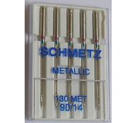 Schmetz 130 Lot de 5 aiguilles métalliques pour machine à broder 90
