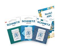 SCHMETZ | 15 Aiguilles pour machines à coudre | Starter Set | Universal/Jersey/Jeans | Assortments | 1 ABC de l’aiguille