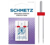 SCHMETZ | 2 Aiguilles pour machines à coudre | Double Stretch | 130/705 H-S ZWI 4.0 | Grosseur 4.0/75
