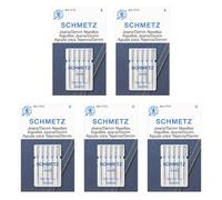 SCHMETZ 25 aiguilles pour machine à coudre Jeans Denim 130/705H-J Taille 100/16