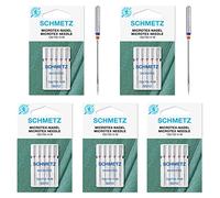 SCHMETZ: 25 aiguilles pour machine à coudre Microtex 130/705 H-M (épaisseur 80)