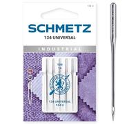 SCHMETZ | 5 Aiguilles pour machines à coudre | 134 Universal | 134 U | Grosseur 100/16 | Avec talon rond de 2 mm pour la couture rapide avec système d'aiguille 134, 134R, DPx5, 135X5 ou SY 1955