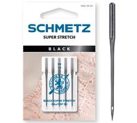 SCHMETZ Aiguilles pour machines à coudre | 5 Aiguilles Black Super Stretch | HAx1 SP SU | Grosseur d’aiguille 90/14 | utilisables sur toutes les machines à coudre familiales courantes