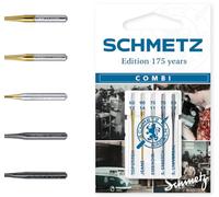 SCHMETZ | 5 aiguilles pour machines à coudre | Combi-Box « Edition 175 years » | 130/705 H Variantes | Assortiments | Revêtements spéciaux | Kit d'essai