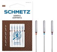 Schmetz Aiguilles pour machine à coudre en cuir 130/705, n° 80-100 Assortiment d'aiguilles