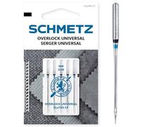 SCHMETZ Aiguilles pour machines à coudre | 5 aiguilles Overlock/surjeteuse| ELx705 SUK CF et SY 2022 | Grosseur d'aiguille 80/12