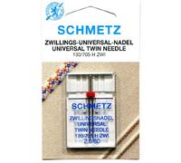 Schmetz Aiguille double universelle (lot de 1) - Différentes tailles (80 écartement de 2 mm).