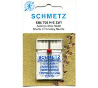 Schmetz Aiguille double universelle (lot de 1) - Différentes tailles (écart de 75 et 2 mm).