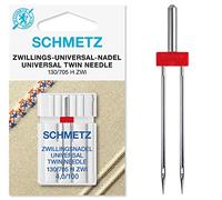 Schmetz Aiguilles doubles pour machine à coudre - Taille : 4,0/100 (3 paquets pour le prix d’un)
