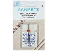 Schmetz Double Aiguile Piston Plat 1,6 - 4.0 MM Force 80 pour Machine à Coudre