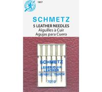 SCHMETZ Aiguilles pour machine à coudre en cuir (130/705 HLL / 15X2NTW) - Cardé - Taille 70/10
