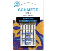 Schmetz Aiguilles pour machine à coudre Gold Titanium Embroidery 75/11