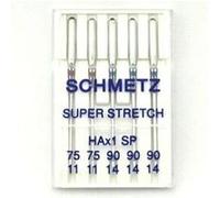 SCHMETZ | 5 Aiguilles pour machines à coudre | Super Stretch | HAX1 SP | Grosseur 75/11-90/14