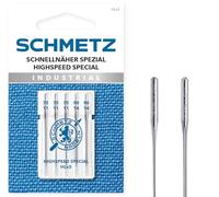 SCHMETZ Aiguilles pour machine à coudre HLx5 | Aiguilles spéciales à coudre rapide (aiguilles High Speed Special) | Épaisseur d'aiguille : 3 x 75/11, 2 x 90/14