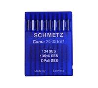 Schmetz Aiguilles pour machine à coudre industrielle 134 SES Ball Point/Jersey - 65/9 (lot de 10) - Achetez 2 Get 3rd Free + Enfile-aiguille (paquet unique)