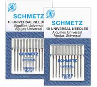 Schmetz Aiguilles universelles pour machine à coudre - Taille 80/12-2 cartes - 20 aiguilles