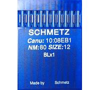 SCHMETZ BLx1 St.80 Lot de 10 aiguilles rondes pour machine à coudre Bernette Overlock MO 203/204, Juki Lock MO 102-104/134, Riccar Lock F4/RL 340/343