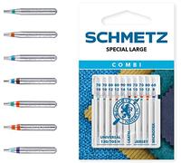 Schmetz Aiguilles Combi Special Large pour machine à coudre – Lot de 10 pour différents matériaux