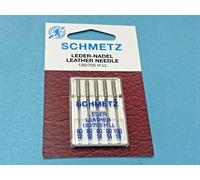 Schmetz Aiguilles pour machine à coudre en cuir 130/705, n° 80-100 Assortiment d'aiguilles