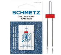Schmetz – 1 aiguille pour machine à coudre Double Jeans 130/705 H-J ZWI 4.0 Grosseur 4.0/100