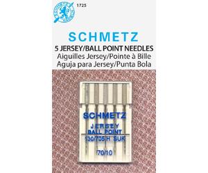 SCHMETZ Euro-Notions 73082 Ball Point Jersey Machine Needles-Size 10-70 5-Pkg by
