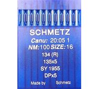 SCHMETZ Lot de 10 aiguilles rondes pour machine à coudre System 134 (R) Industrie St. 100