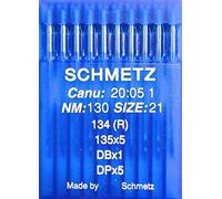 SCHMETZ Lot de 10 aiguilles rondes pour machine à coudre Système 134 (R) Industrie St. 130