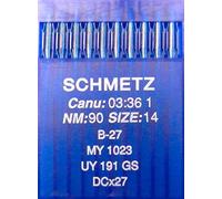 Schmetz Aiguilles rondes pour machine à coudre – Système B-27 – Industrie St. 90 – Lot de 10
