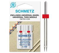 SCHMETZ Lot de 2 aiguilles universelles pour machine à coudre 1,6/80 | 130/705 H ZWI BR 1.6 | Convient pour toutes les machines à coudre domestiques courantes avec zigzag