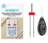 Schmetz Lot de 2 aiguilles universelles pour machine à coudre Taille 4.0/90 avec grand enfile-aiguille
