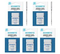 Schmetz Lot de 25 aiguilles universelles pour machine à coudre 130/705H 15 x 1H Taille 120/19