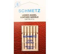 SCHMETZ Lot de 5 aiguilles à coudre en cuir 130/705 H-LL Épaisseur 100/16