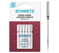 Schmetz Lot de 5 aiguilles pour le cuir - Différentes tailles, 100/16
