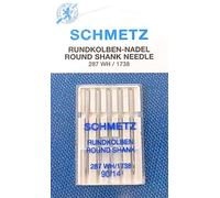 SCHMETZ Lot de 5 Aiguilles pour Machine à Coudre 287 WH/1738 Épaisseur 90