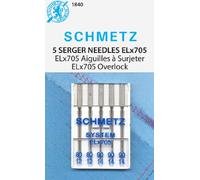 SCHMETZ Lot de 5 aiguilles pour machine à coudre Elx705 - Tailles assorties