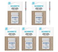 Schmetz Lot de 25 aiguilles pour machine à coudre en jersey - Taille 70/10 - Compatibles avec plusieurs marques