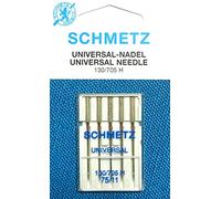 SCHMETZ Lot de 5 aiguilles universelles pour machine à coudre (piston plat) 130/705 H Épaisseur 75/11