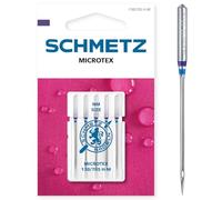 Schmetz Aiguilles machine à coudre Microtex 130/705 H-M 80/12 lot de 5 pour tissus denses/fins