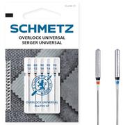SCHMETZ | Overlock Universal | 80/12-90/14 | 5 Aiguilles pour machine | ELx705 CF / SY 2022 | vérifier le système d'aiguille indiqué par le fabricant de la machine