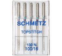 Schmetz Surpiqûre (130 N) Aiguilles pour machine à coudre - Emballage - Taille 100/16