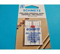 Schmetz Zwillingsnadel- Universel Piston Plat Aiguille pour Résume Tous Machine
