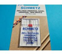 Schmetz Zwillingsnadel- Universel Piston Plat Aiguille pour Résume Tous Machine