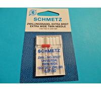 Schmetz Zwillingsnadel- Universel Piston Plat Aiguille pour Résume Tous Machine