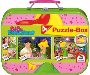 Schmidt - 55595 - Puzzle - Bibi Blocksberg - Coffret de Puzzles 2X60 - 2X100 Pièces
