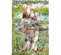 Schmidt 55846 Puzzle Famille Loutre 100 pièces