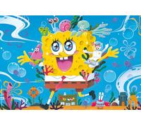 Schmidt-Spiele Puzzle 56545 Bob l'éponge – Adventures in Bikini Bottom, 100 pièces, carton d'herbe