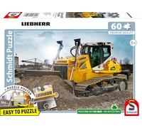 Schmidt 56549 Liebherr, Bulldozer PR736, Puzzle de 60 pièces