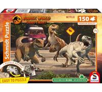 Schmidt 56562 Jurassic World, L'Attaque des vélociraptors, Puzzle 150 pièces