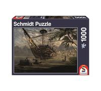 Schmidt - 58183 - Puzzle Classique - Bateau Au Port - 1000 Pièces